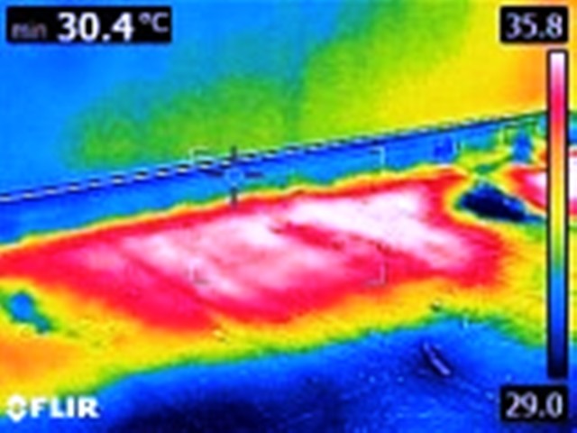 Roof Inspection Thermal Image